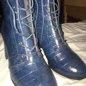 Faux Alligator Booties
